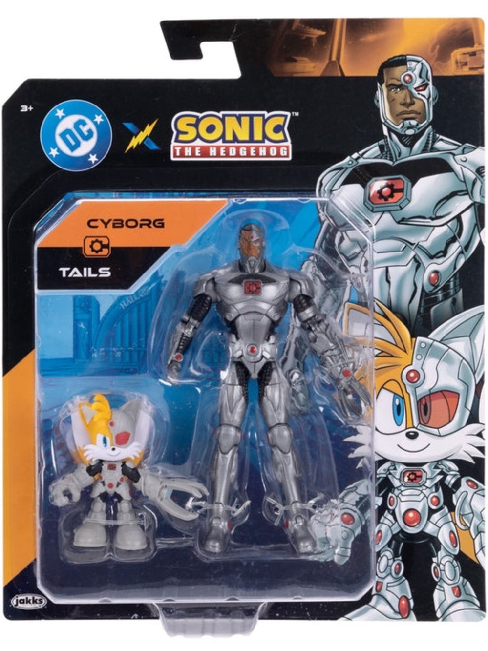 DC x Sonic the Hedgehog Multipack - Cyborg & Tails as Cyborg Action Figures